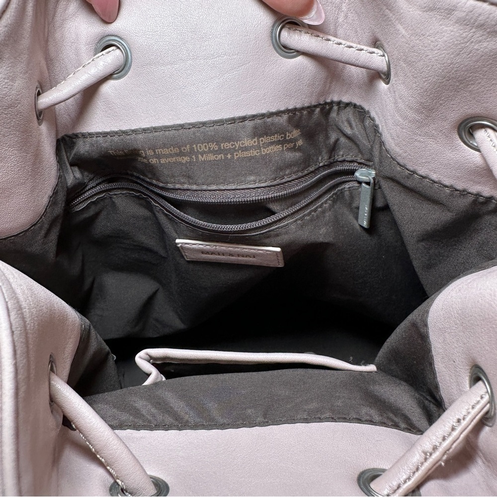 Matt & Nat Isshiki Loom Collection Bucket Bag Petal Pink Vegan Leather - Picture 8 of 9